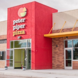 Front Commercial Glass Storefront for Peter Piper Pizza of Las Vegas, Nevada