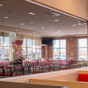 Low-E Commercial Glass Installation - Peter Piper Pizza Location Mccarran Marketplace Shopping Center