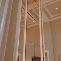 Custom Mirror Wall Column - A Cutting Edge Glass & Mirror