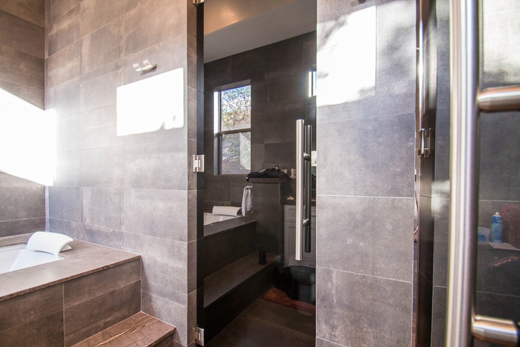 Anthem – Custom Grey Shower – A Cutting Edge Glass & Mirror