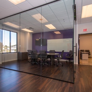 Conference Room Built With Commercial Heavy Glass