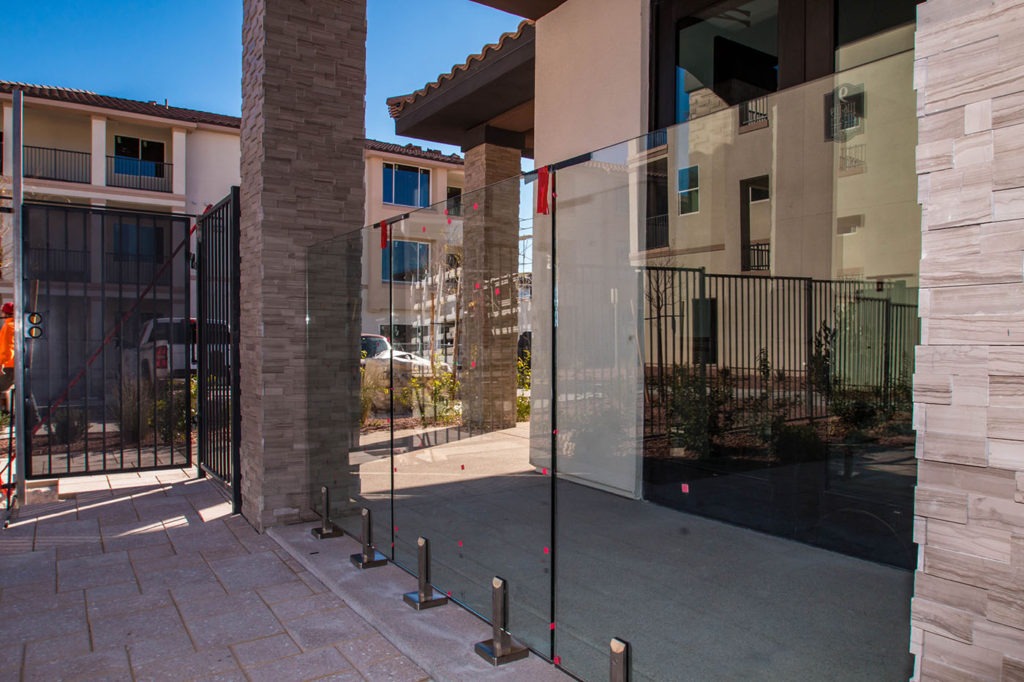 Vue at Centennial Apartments - Custom Concealed Glass Barrier Sy