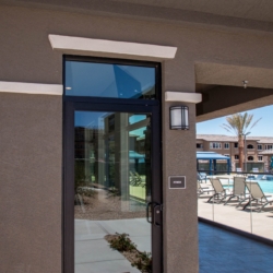 Rear Commercial Entryway Door By A Cutting Edge Glass & Mirror