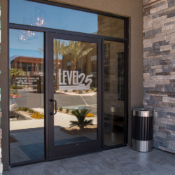 Exterior Storefront Glass Door Installed by A Cutting Edge Glass of Las Vegas, Nevada