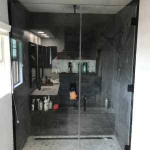 Frameless Shower installation